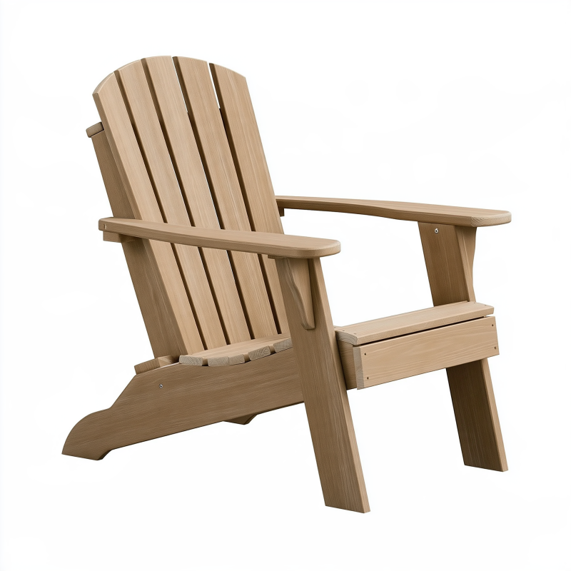 Fauteuil Adirondack 80 x 90 x 98 cm en bois naturel pour extérieur