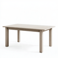 Table à manger 160 x 90 x 75 cm effet chêne clair rectangulaire style contemporain